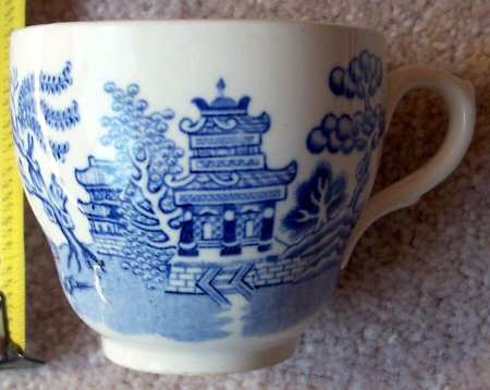 Willow Blue Flat Cup