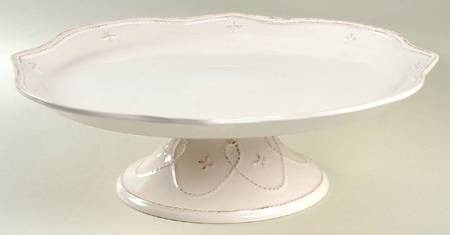 Great Room Cream 14" Diameter Pedestal Cake Stand