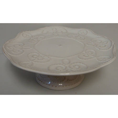 Great Room Cream 9" Diameter Pedestal Cake Stand