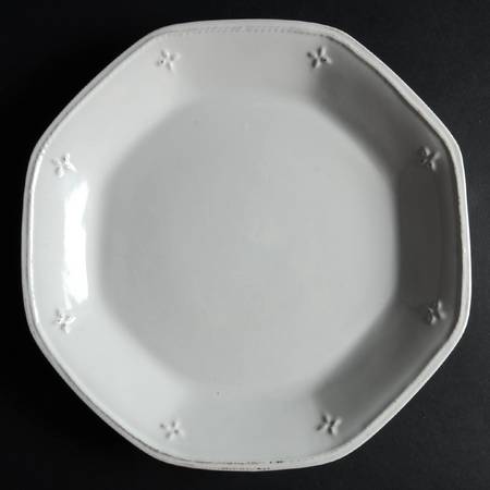 Great Room Cream Octagonal Dinner Plate by Gourmet Expressions
