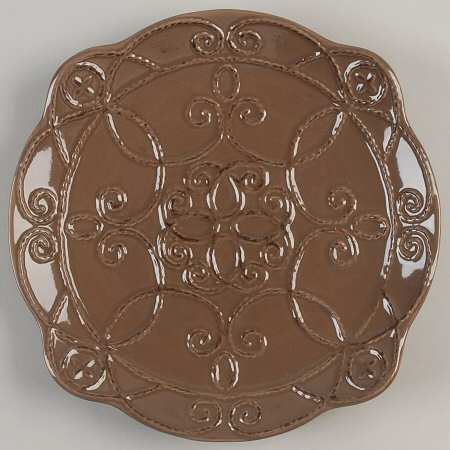 Great Room Taupe Accent Salad Plate
