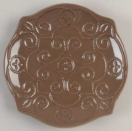 Great Room Taupe Accent Salad Plate