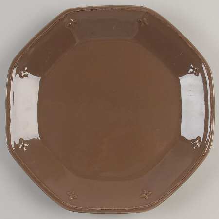 Great Room Taupe Octagonal Dinner Plate