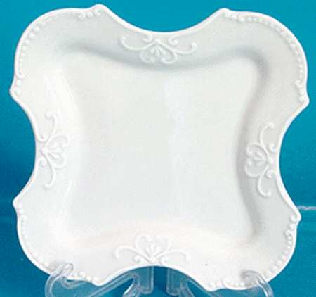 Chantilly Cream Square Bread & Butter Plate
