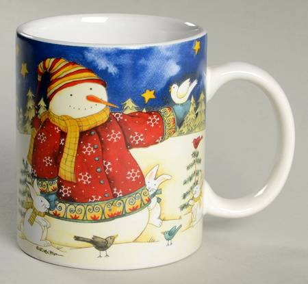 Welcome Christmas Snowman Mug