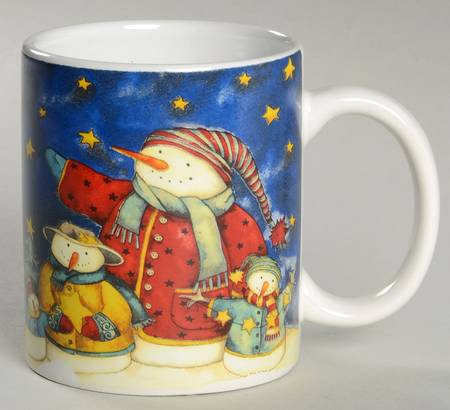 Welcome Christmas Snowman Mug