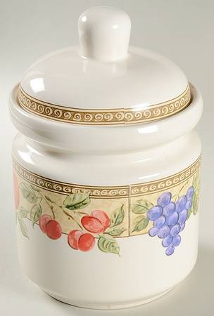 Fruita (Cream) Large Canister & Lid