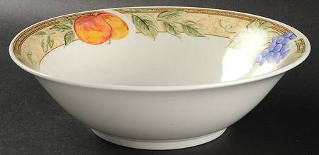 Fruita (Cream) 9" Round Vegetable Bowl