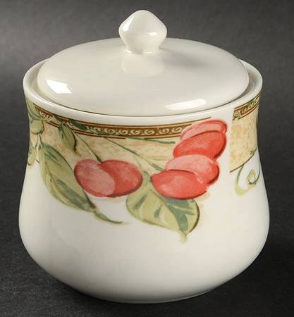 Fruita (Cream) Sugar Bowl & Lid