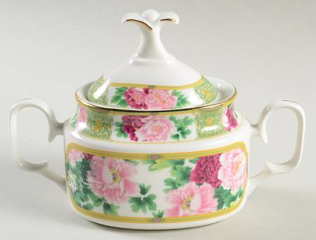 Peony Sugar Bowl & Lid