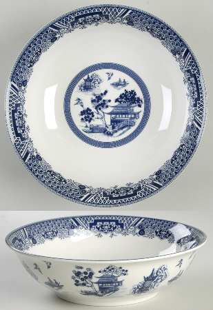 True Blue 9" Round Vegetable Bowl