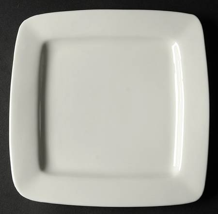 White Elements Square Square Salad/Dessert Plate
