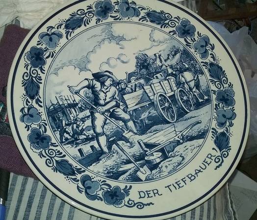 Blue Delft Dinner Plate