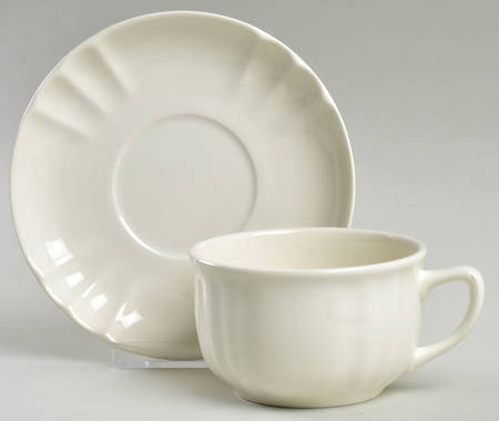 Vecchia Milano Flat Cup & Saucer Set