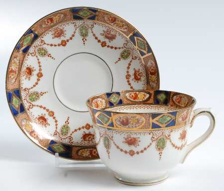 1664 Footed Cup & Saucer Set