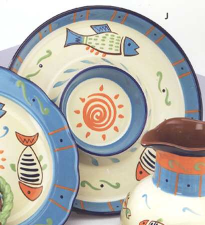 Fiesta Fish Collection 1 Piece Chip & Dip