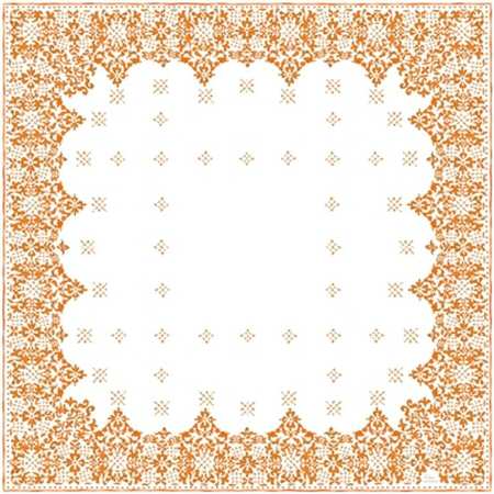 Ronde d'Orient 68" Square Tablecloth