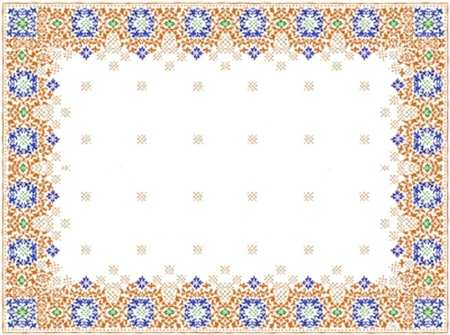 Ronde d'Orient 67" x 90" Rectangular Tablecloth