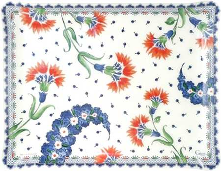 Ronde d'Orient 19" Acrylic Rectangular Tray
