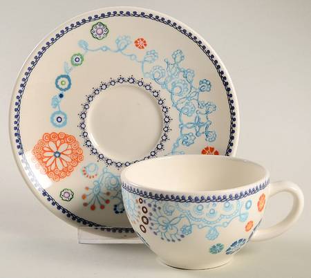 Sultana Flat Cup & Saucer Set