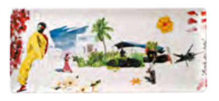 Route des Indes Oblong Tray 14"