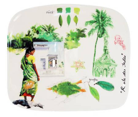Route des Indes 7" Square Plate