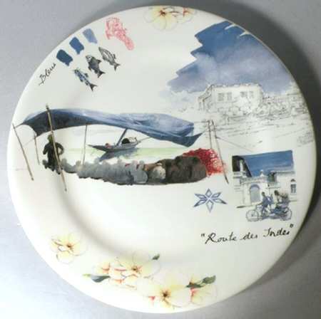 Route des Indes Salad/Dessert Plate