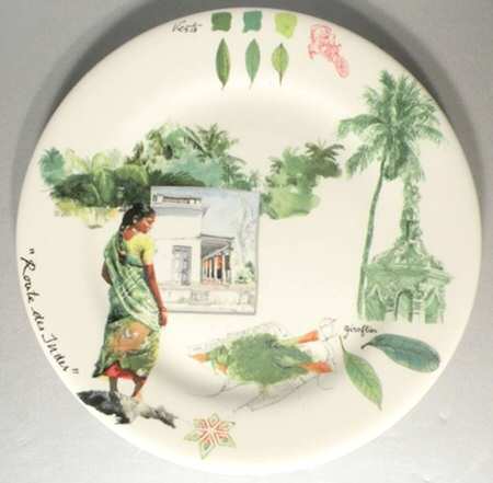 Route des Indes Salad/Dessert Plate