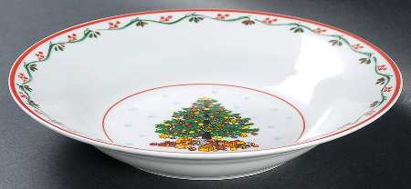 Christmas Gathering Coupe Soup Bowl