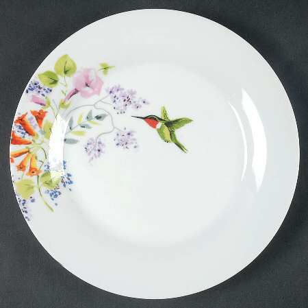 Garden Bird Salad/Dessert Plate