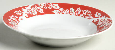 Swiss Holly Rim Soup Bowl