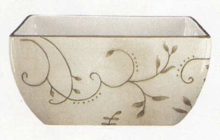 Rustic Nature 10" Square Serving Bowl