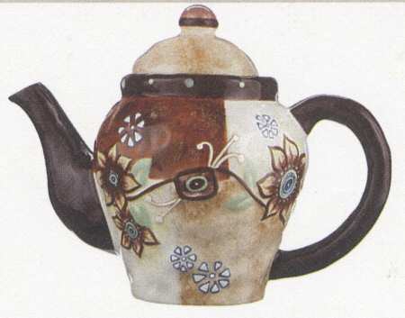 Flower Gallery Teapot & Lid