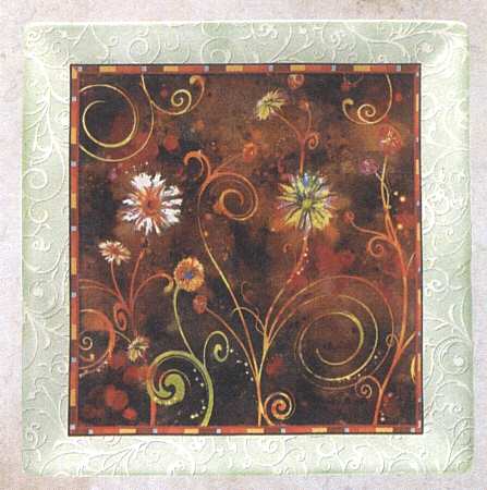 Painter's Garden 12" Square Serving Platter