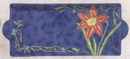 Flower Tableware 16" Bread Tray