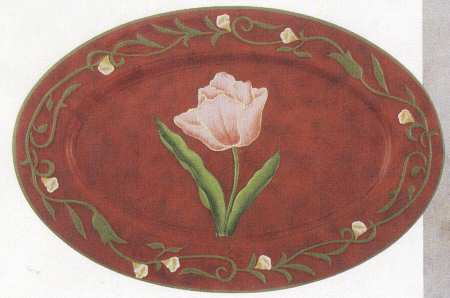 Flower Tableware 17" Oval Serving Platter