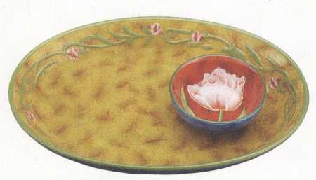 Flower Tableware (2 Piece) Chip & Dip Set
