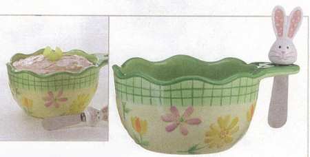 Sweet Bunny Dip Bowl & Spreader Set