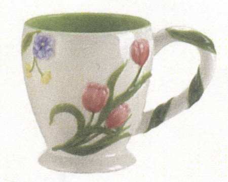 Floral Bunny Mug