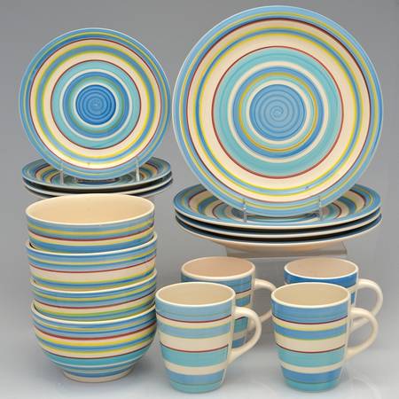 Bay Stripes 16 Piece Set