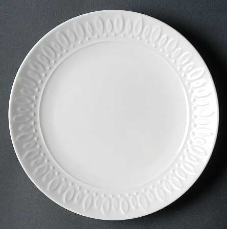 White Diamonds Salad Plate