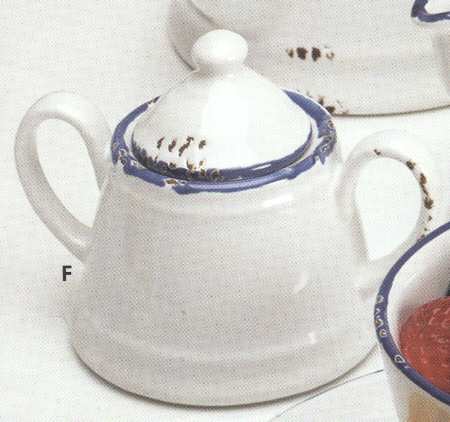 Country Kitchen Collection Sugar Bowl & Lid