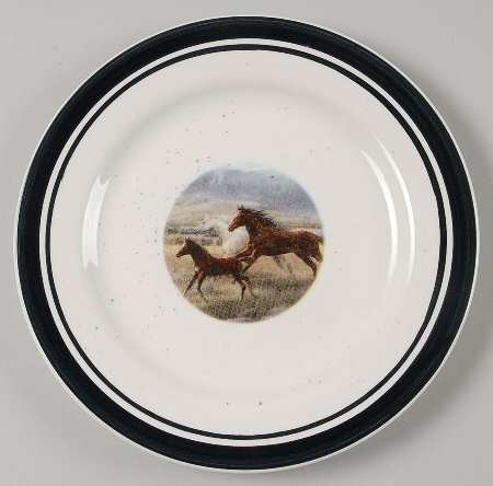 Wild Horses Salad Plate