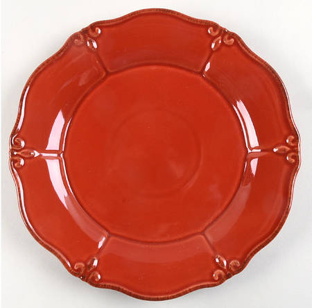 Solid Glazed Paprika (Rich Red) Salad Plate