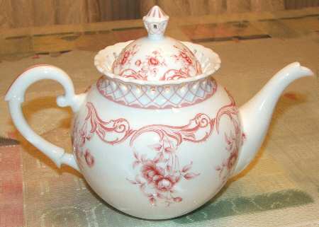 Pink Vine Teapot & Lid