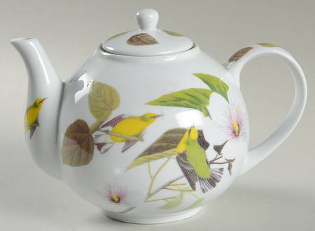 National Audubon Society Tea Pot & Lid w/Infuser