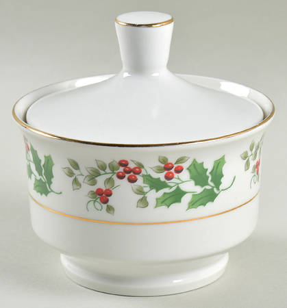 Christmas Harmony Sugar Bowl & Lid