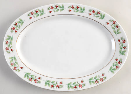 Christmas Harmony 14" Oval Serving Platter