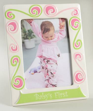 Little Girl with a Curl Frame-Holds 5" X 7"