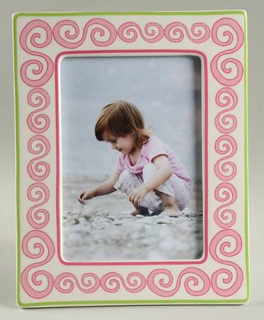 Little Girl with a Curl Frame-Holds 5" X 7"